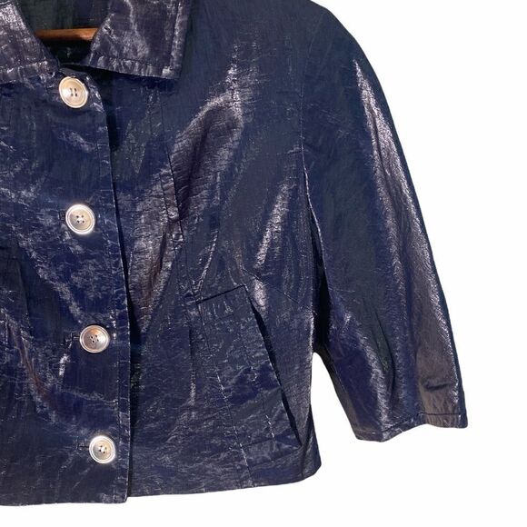 Vintage Carlisle Cropped Metallic Buttoned Jacket - Picture 4 of 7